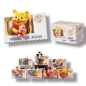 NEW - Disney 100th Anniversary Retro Stamp Mini Figure BlindBox 1(pc)